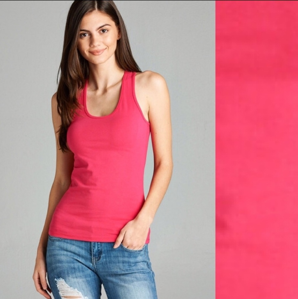 New! ✳️Hot Pink Razorback Tank